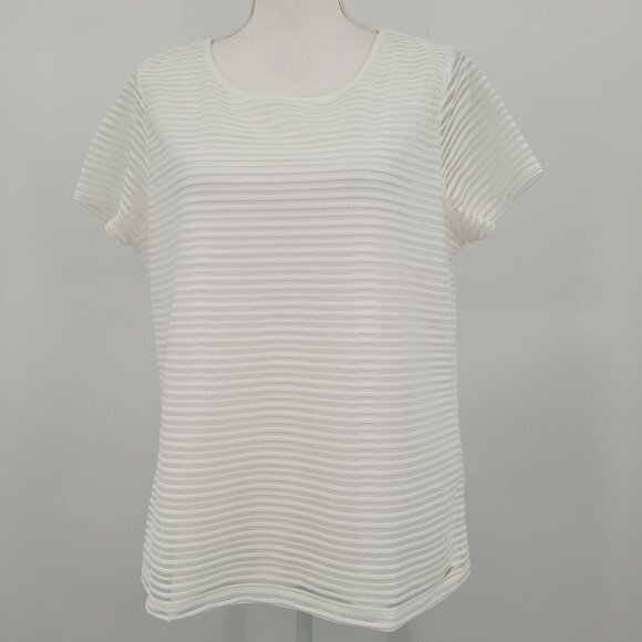 Clearly Classic Short Sleeve Top in White (Online Exclusive)